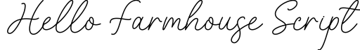 Hello Farmhouse Script