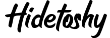 Hidetoshy