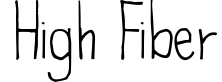 High Fiber