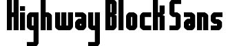 Highway Block Sans