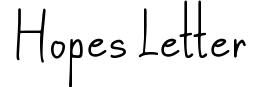 Hopes Letter