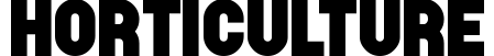 Horticulture