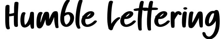 Humble Lettering