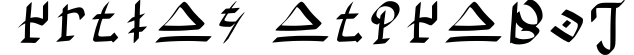 Hylian Alphabet