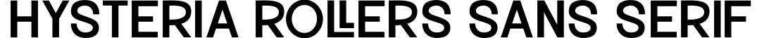 Hysteria Rollers Sans Serif