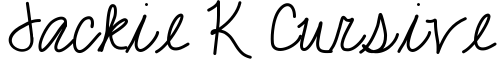 Jackie K Cursive