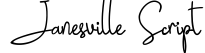 Janesville Script