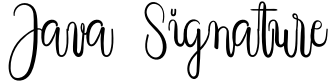 Java Signature