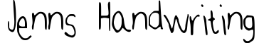 Jenns Handwriting