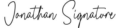 Jonathan Signature