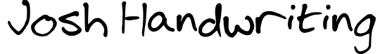 Josh Handwriting