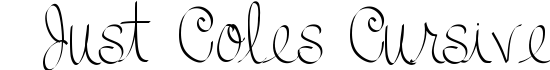 Just Coles Cursive