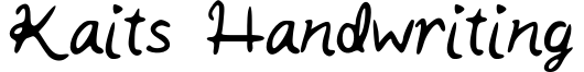 Kaits Handwriting