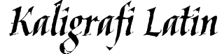Kaligrafi-latin