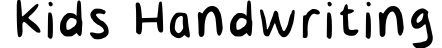 Kids Handwriting