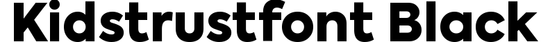 KidsTrustFont-Black