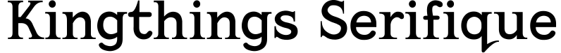 Kingthings Serifique