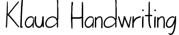 Klaud Handwriting