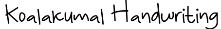 KoalaKumal Handwriting
