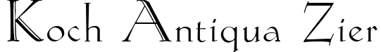 Koch-Antiqua Zier