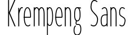 Krempeng Sans