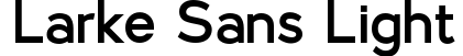 Larke Sans Light