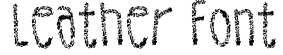 Leather Font
