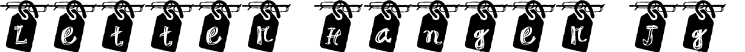Letter Hanger JG