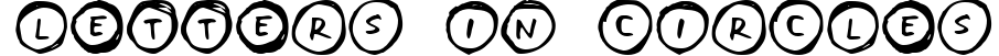 Letters in Circles