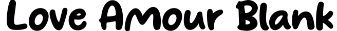 Love Amour Blank