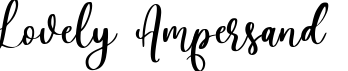 Lovely Ampersand