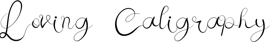 Loving Caligraphy