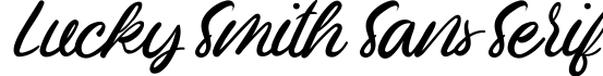 Lucky Smith Sans Serif