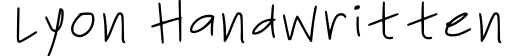 Lyon Handwritten