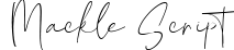 Mackle Script