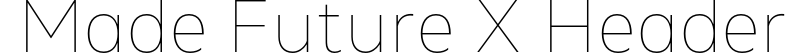 MADE Future X Header