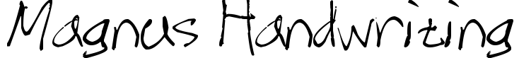 Magnus Handwriting