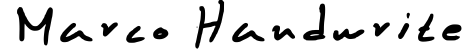 Marco handwrite
