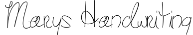 Mary's Handwriting