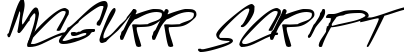 McGurr Script