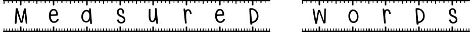 Measured Words