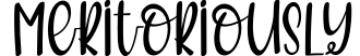 Meritoriously
