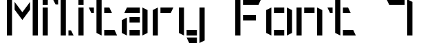 Military Font 7