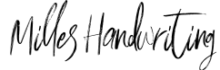 Milles Handwriting