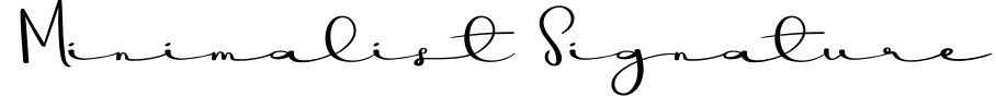 Minimalist Signature