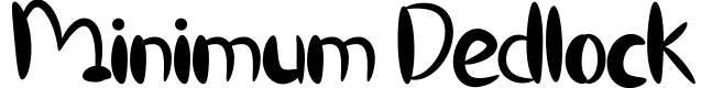 Minimum Dedlock