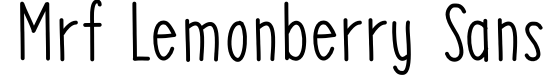 MRF Lemonberry Sans