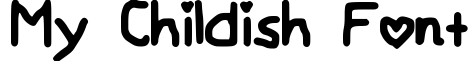 My Childish Font