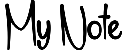 My Note