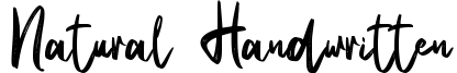 Natural Handwritten